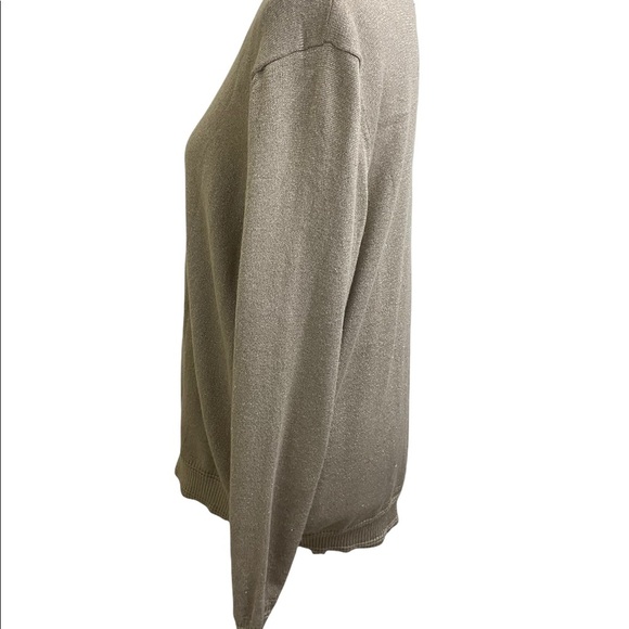 Fenn Wright Manson womens button down cardigan 1X plus size beige gold - Picture 8 of 13